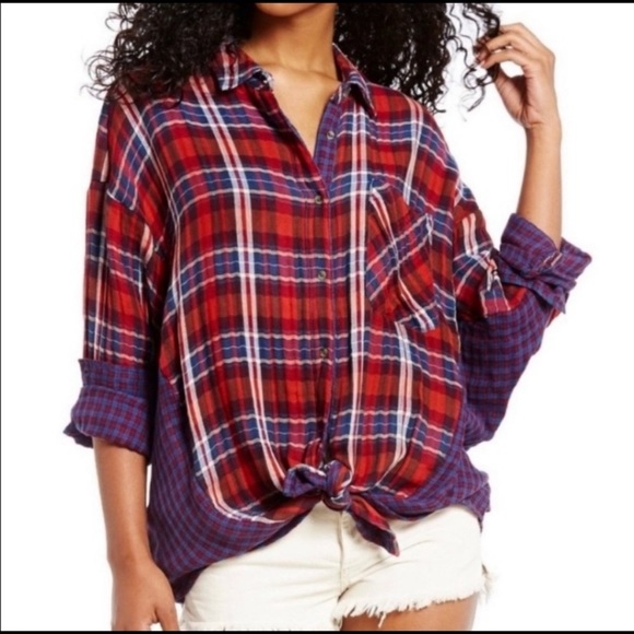 Free People Tops - Free People One of the Guys  Oversized Buttondown
